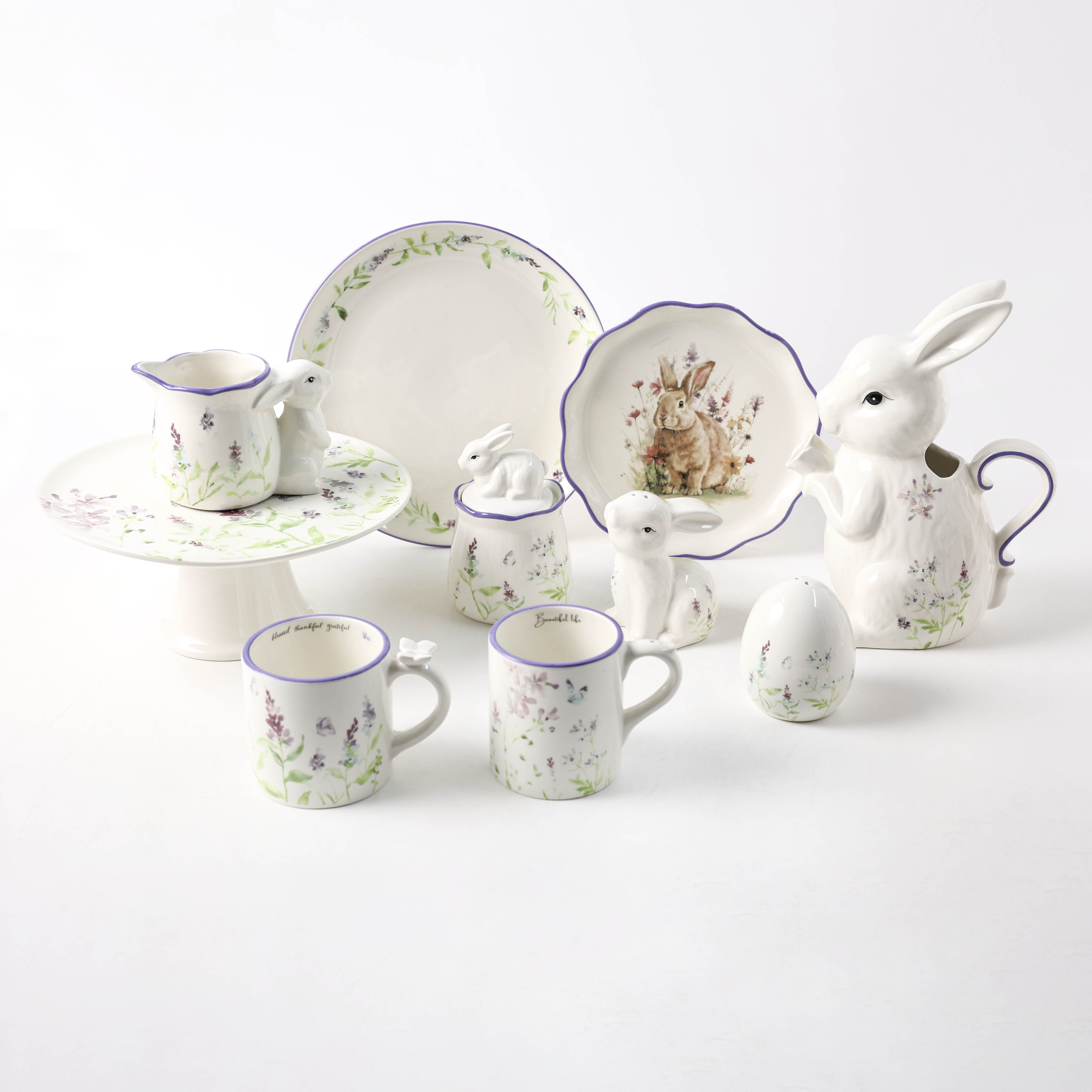 Lavender Rabbit Ceramic Ware Series